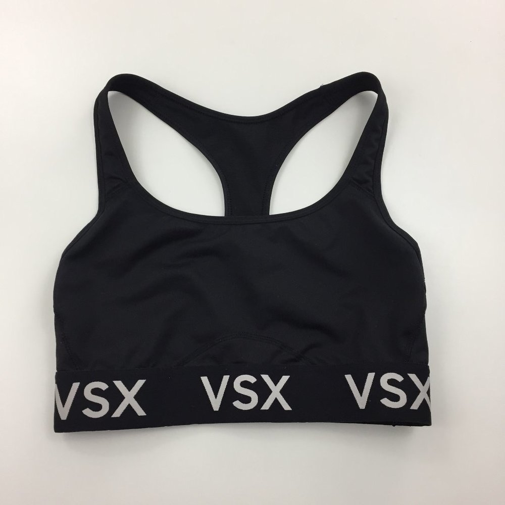 VICTORIA'S SECRET SPORT VSX Logo Print Racerback Active Sports Bra